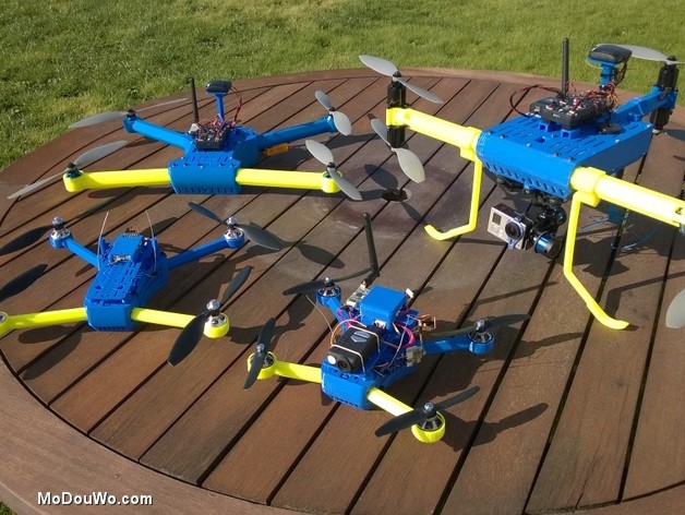 3D打印机打印无人机机架--魔豆窝四轴多轴旋翼无人机飞行器飞机分享